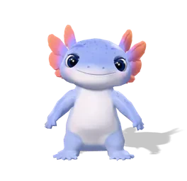 The axolotl companion, shown as a still frame